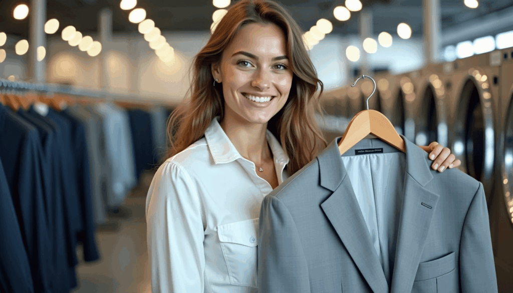 Eco-friendly dry cleaning services at Omni Cleaners in Houston, showcasing laundry and alterations expertise.